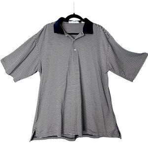 Vtg Fairway & Greene Mens Striped Golf Polo XL Sporty Preppy Classic Activewear